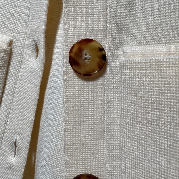 Sezane Betty Cardigan Ecru - Picture 4 of 6